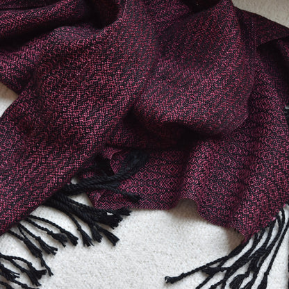 Pink and Black Scarf by Kristina Nichols