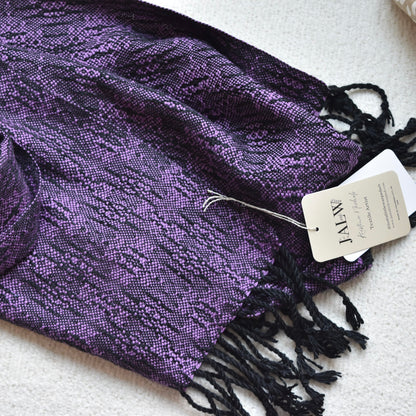 Black and Purple Scarf by Kristina Nichols