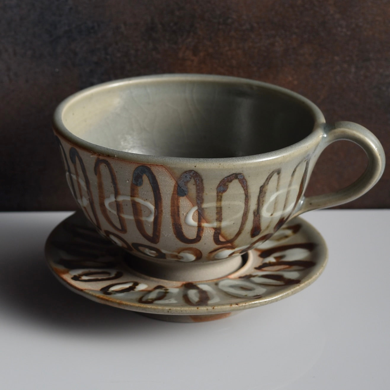 Teacup 4A & Saucer Handcrafted by Brianne Munch