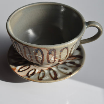 Teacup 4A & Saucer Handcrafted by Brianne Munch