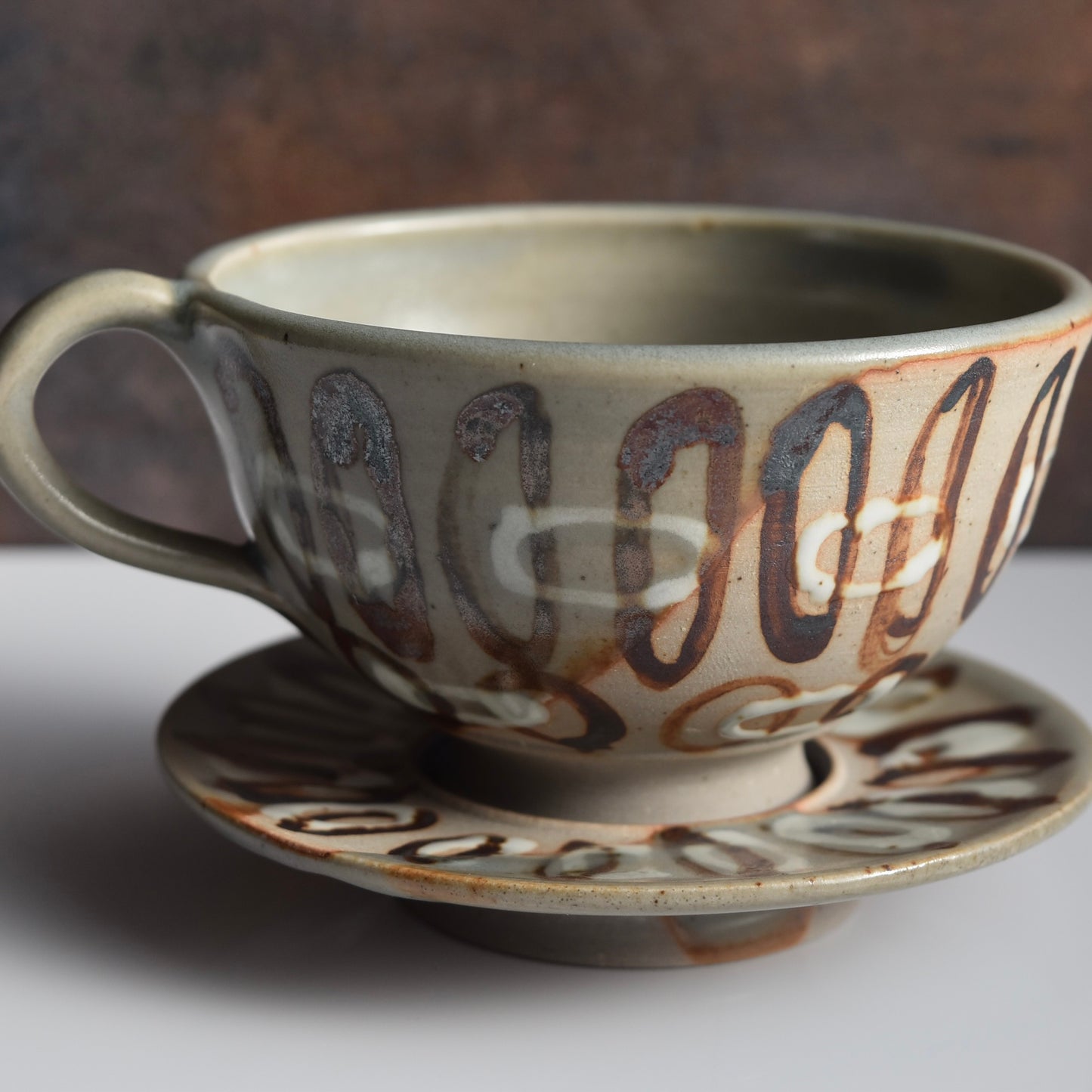 Teacup 4A & Saucer Handcrafted by Brianne Munch