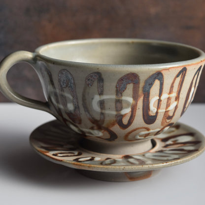 Teacup 4A & Saucer Handcrafted by Brianne Munch
