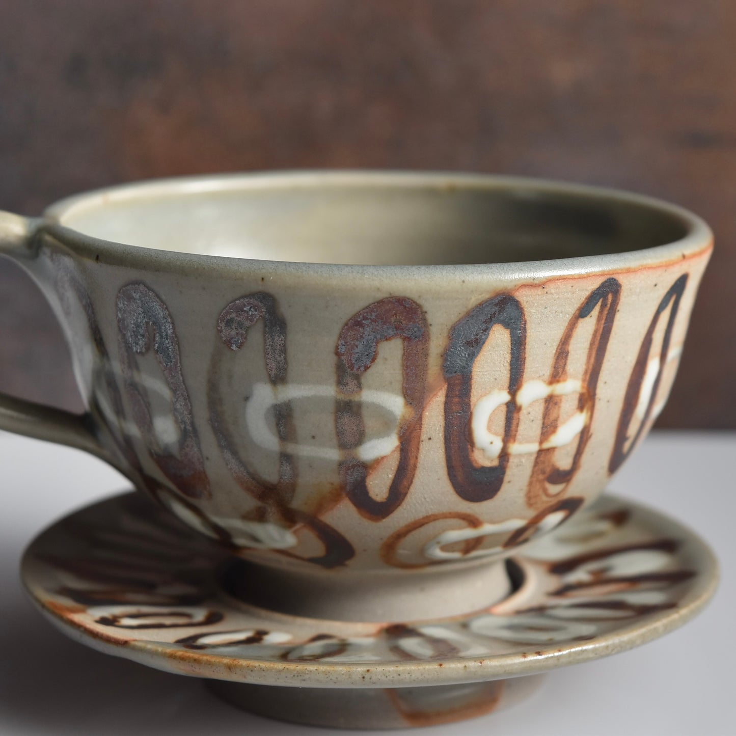 Teacup 4A & Saucer Handcrafted by Brianne Munch