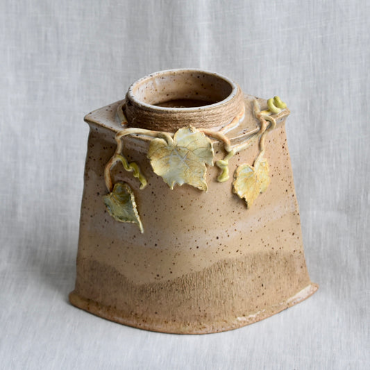 Grape Leaf Vase by Jan Toscano