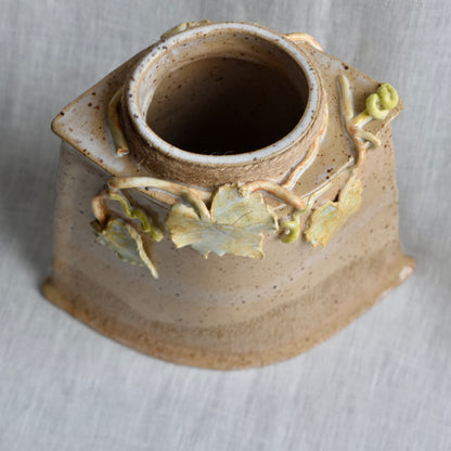 Grape Leaf Vase by Jan Toscano