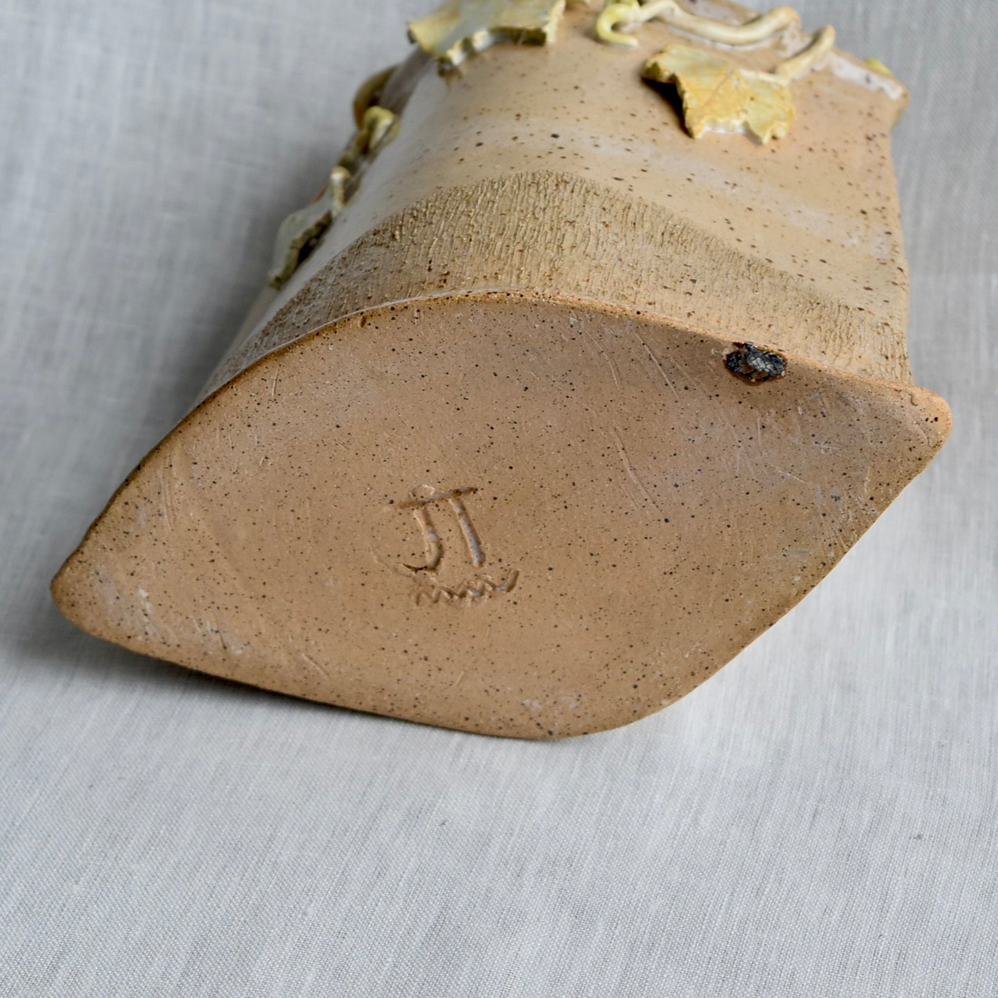 Grape Leaf Vase by Jan Toscano