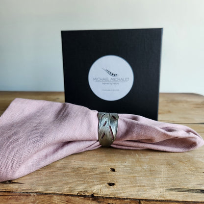 Feather Napkin Rings By Michael Michaud (Set of 4)