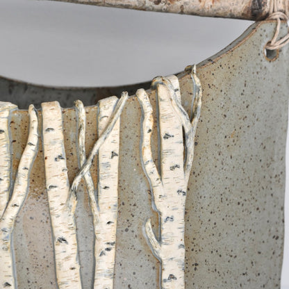 Gray Large Birch Basket by Jan Toscano