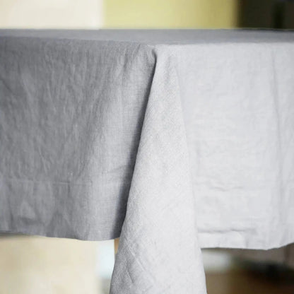 Fog Rectangular Tablecloth by Rough Linen