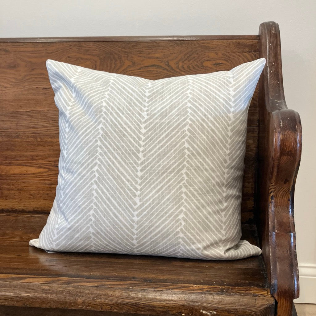 Decorator Pillow in Griffin Diagonal Cotton Linen by Shannan Bower Home