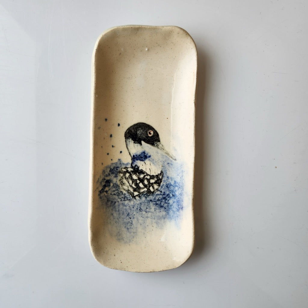Extra Small Loon Dish by Jan Toscano