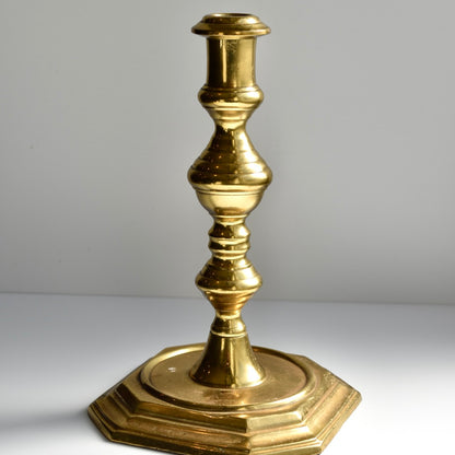 Found Late 20th Century Style Brass Candlestick