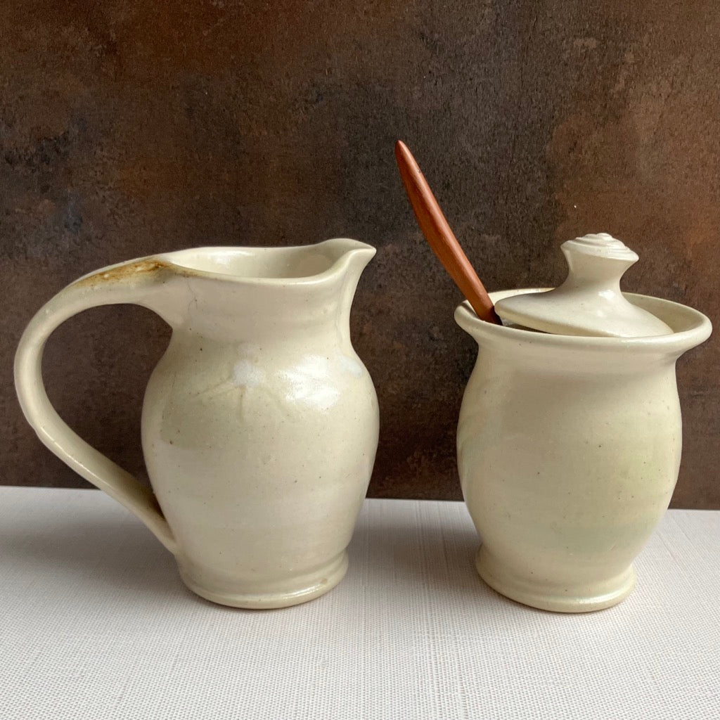 Sugar & Cream Set by Otis Pottery