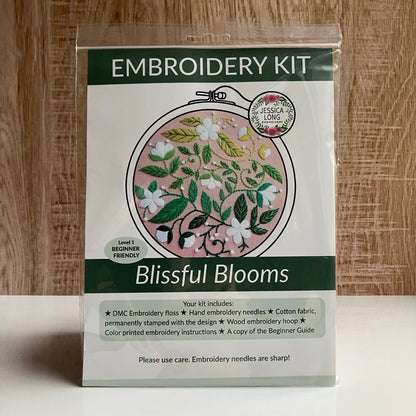 Blissful Blooms Embroidery Kit By Jessica Long Embroidery