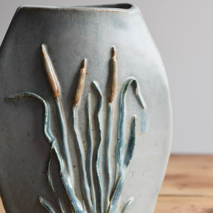 Cattail Vase by Jan Toscano