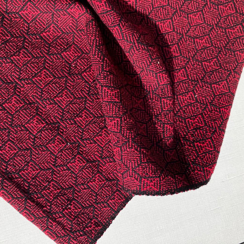 Table Runner in Red and Black by Kristina Nichols