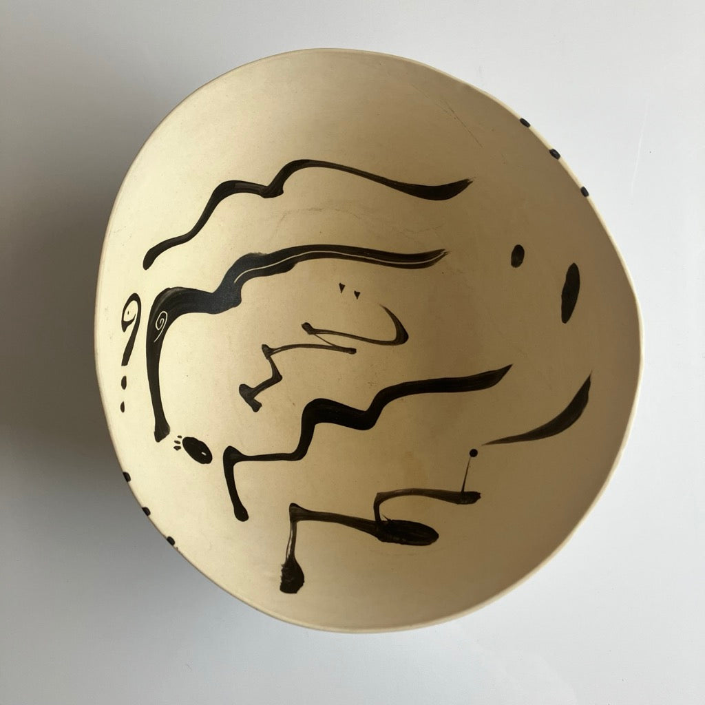 Dancing Slip Bowl by Linda Ziemke