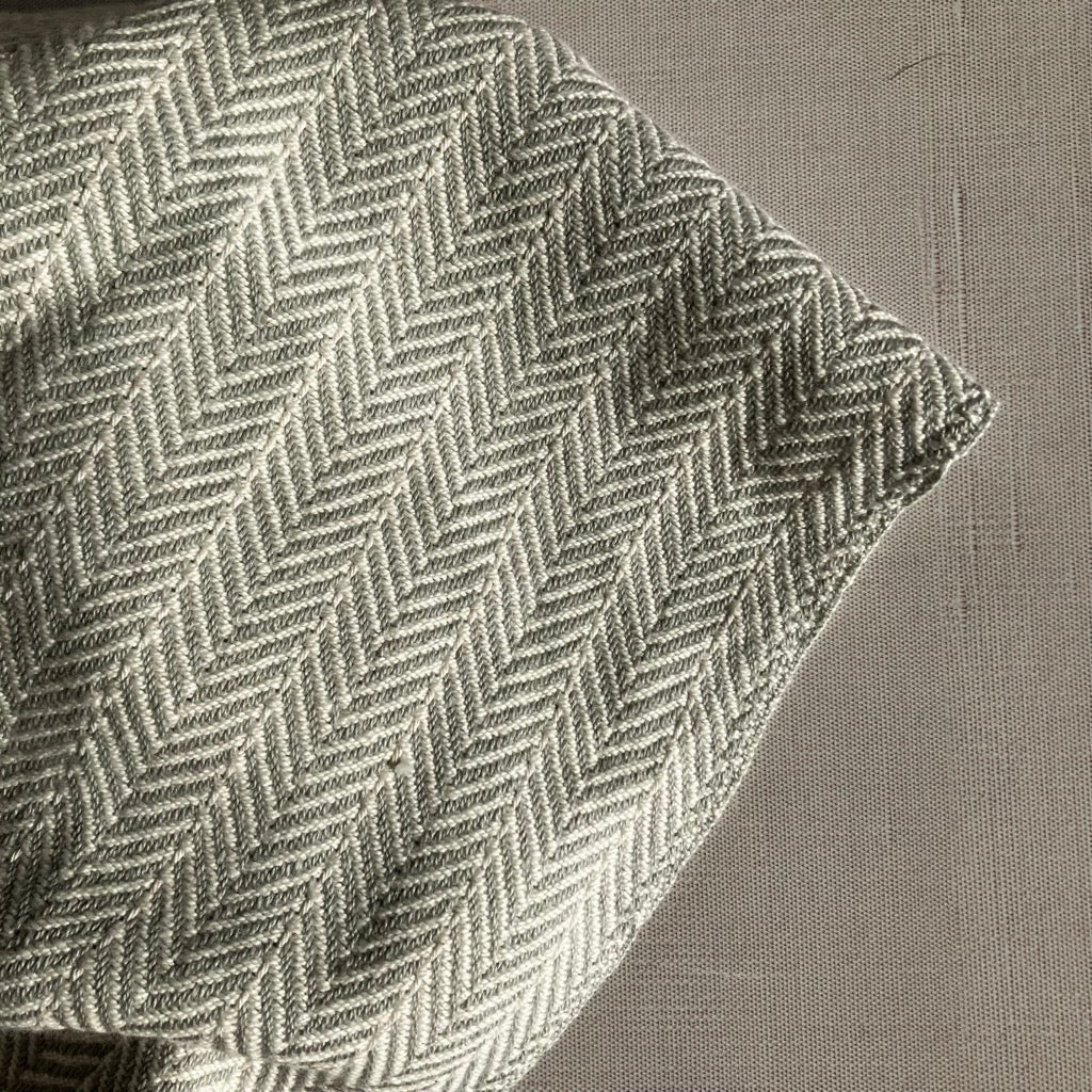 Cotton Tea Towel / Hand Towel Gray and White by Kristina Nichols