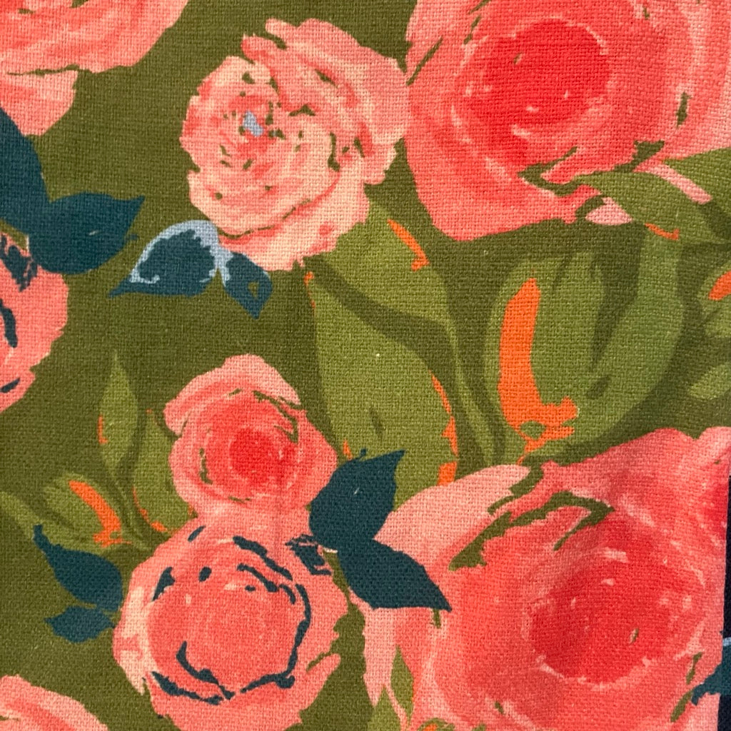 Linen Towel For Kitchen or Bath in "Rosette" by Glass Muriel