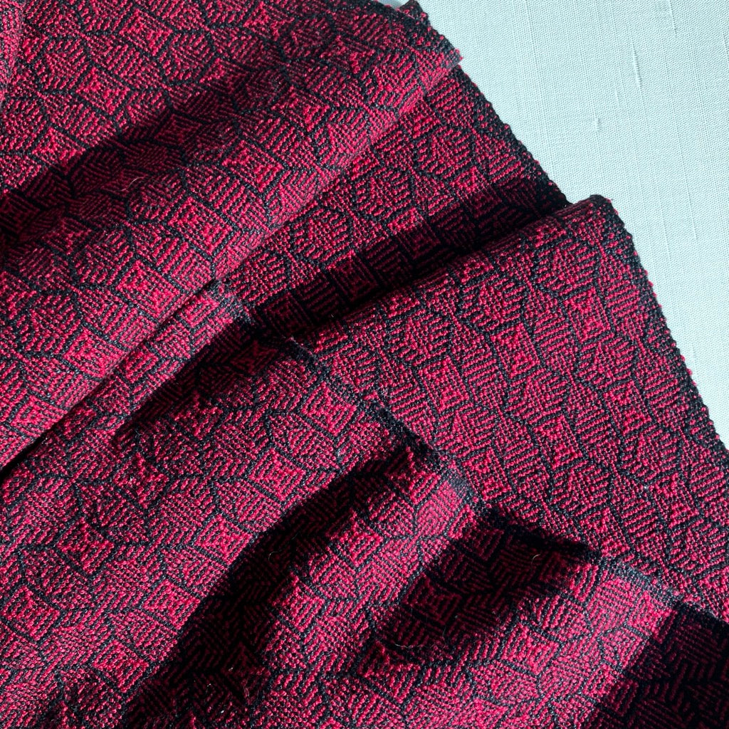 Table Runner in Red and Black by Kristina Nichols