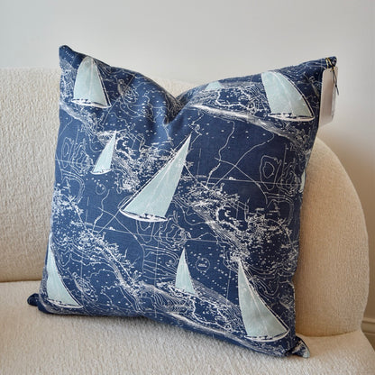 Hildegard Coastal Throw Pillow by Dahlia & Grace