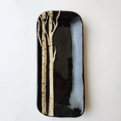 Extra Small Black Birch Dish by Jan Toscano