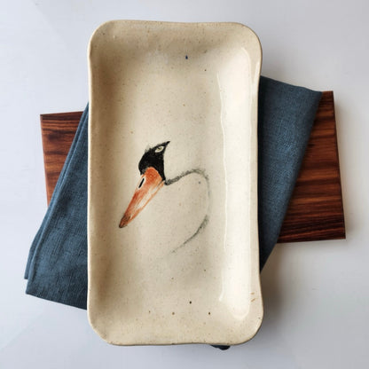 Medium Swan Dish by Jan Toscano