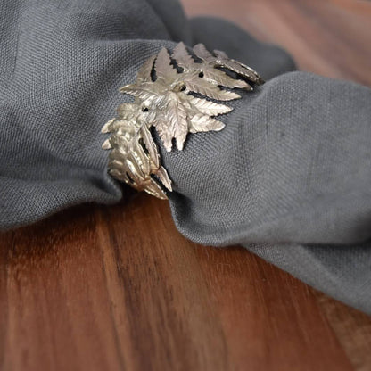 Fern Napkin Rings By Michael Michaud (Set of 4)