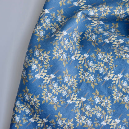 Linen Towel For Kitchen or Bath in Deep Blueberry by Glass Muriel