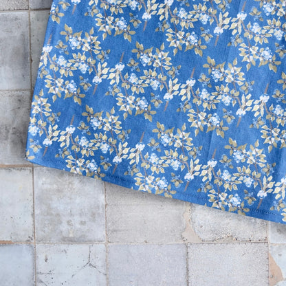 Linen Towel For Kitchen or Bath in Deep Blueberry by Glass Muriel