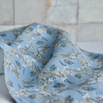 Linen Towel For Kitchen or Bath in Light Blueberry by Glass Muriel