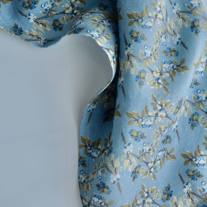 Linen Towel For Kitchen or Bath in Light Blueberry by Glass Muriel