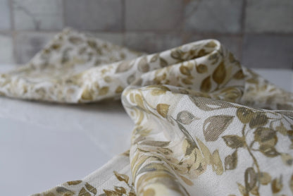 Linen Towel For Kitchen or Bath in Butterfly Branches by Glass Muriel