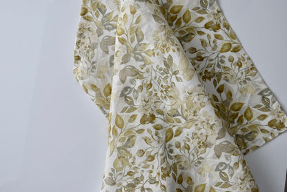 Linen Towel For Kitchen or Bath in Butterfly Branches by Glass Muriel