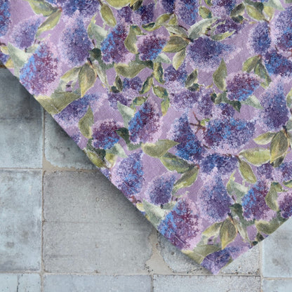 Linen Towel For Kitchen or Bath in Lilac by Glass Muriel