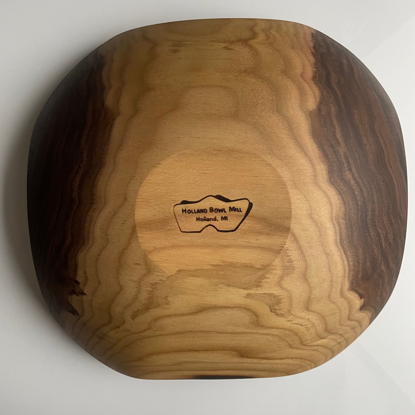 Four Corner Collection - 15" Walnut Bowl Bee's Oil Finish by Holland Bowl Mill