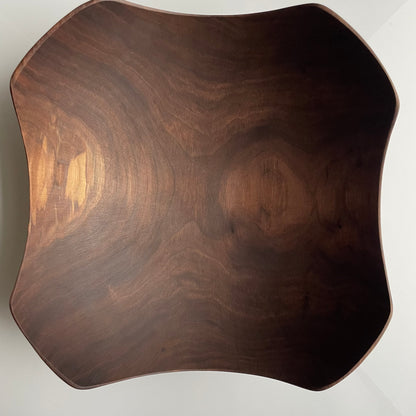 Four Corner Collection - 15" Walnut Bowl Bee's Oil Finish by Holland Bowl Mill