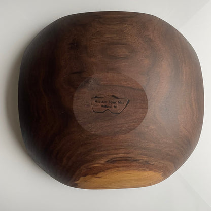 Four Corner Collection - 15" Walnut Bowl Bee's Oil Finish by Holland Bowl Mill