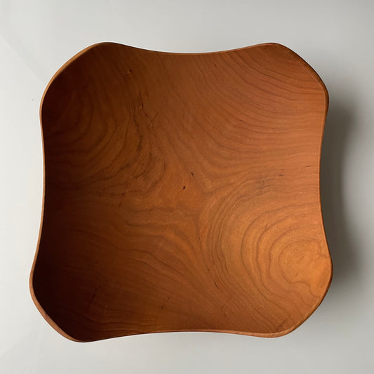 Four Corner Collection - 12" Cherry Bowl Bee's Oil Finish by Holland Bowl Mill