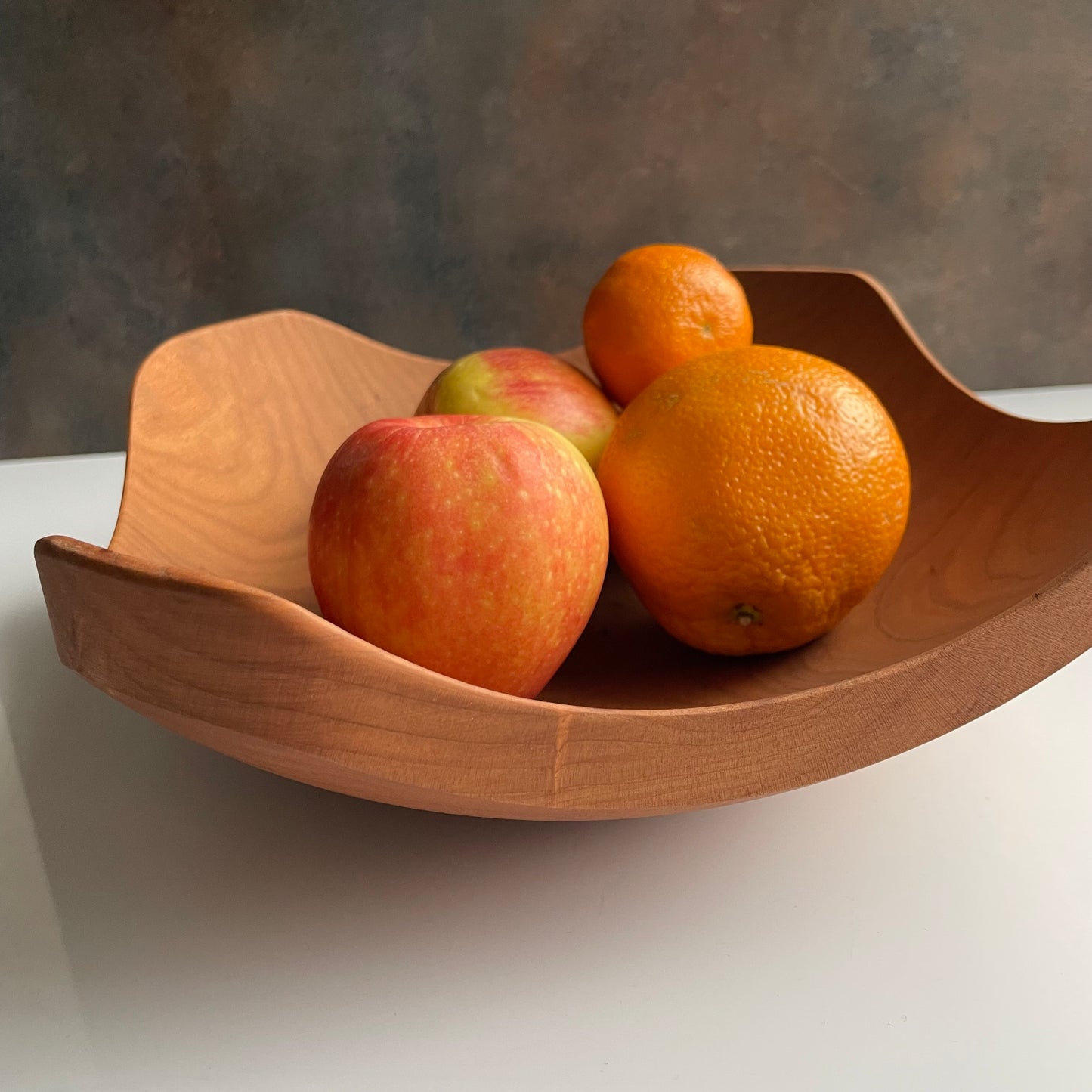 Four Corner Collection - 12" Cherry Bowl Bee's Oil Finish by Holland Bowl Mill