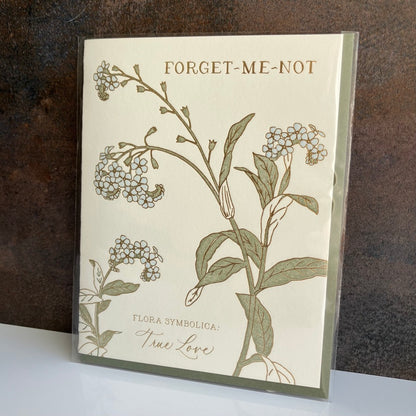 Forget-Me-Not - Language of Flowers Greeting Card By Ciarra Claire