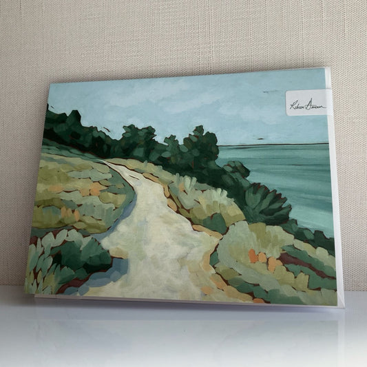 Note Card in Dune Hike by Rebecca Deneau