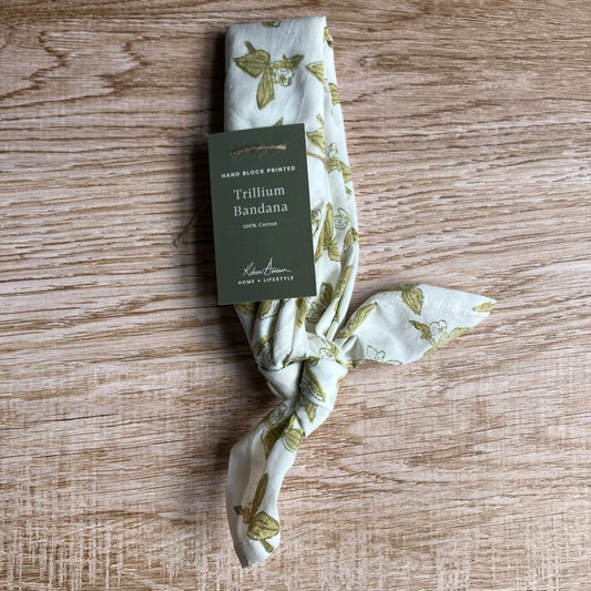 Trillium Bandana by Rebecca Deneau