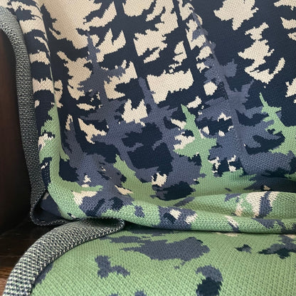 Throw Blanket in Tree Line by In2Green