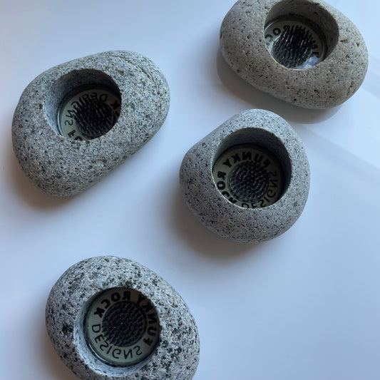 Small Stone Ikebana Vase by Funky Rock Designs