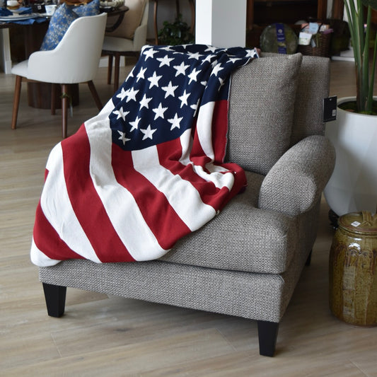 American Flag Throw Blanket by In2Green