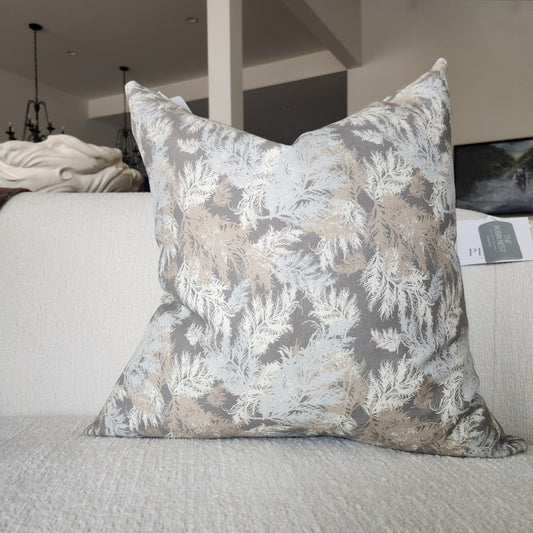 Decorative 100% Linen Pillow in Coastal Winter by Glass Muriel