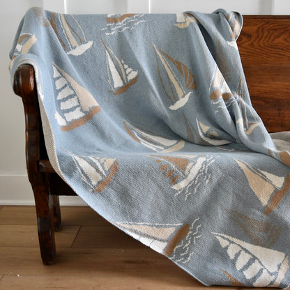 Nautical Sailboats in light blue by In 2 Green