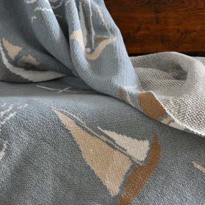 Nautical Sailboats in light blue by In 2 Green