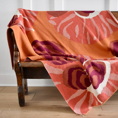 Floreal 7 Throw Blanket by E.A. Seguy for In 2 Green